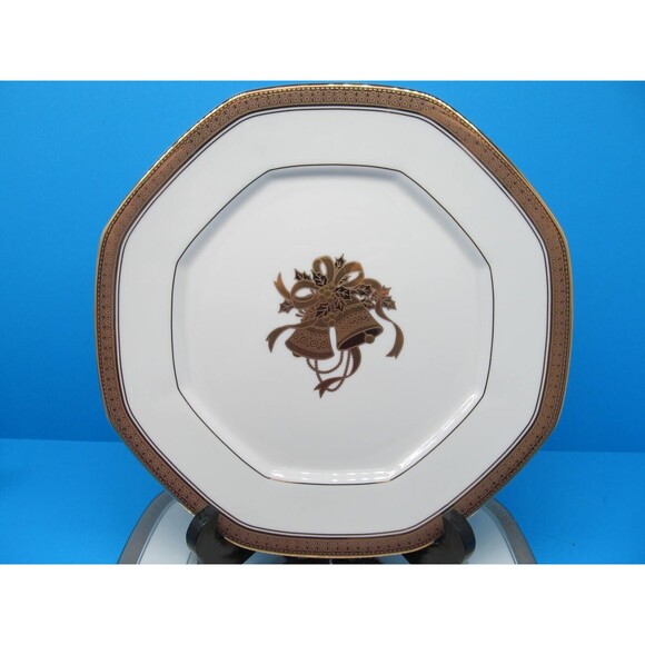 Mikasa Happy Bells Luncheon Accent Octagonal Plates 9" Set of 2 - Picture 2 of 9